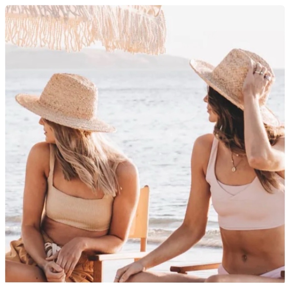 Will + Bear Handmade In Australia Beachy River Sand Men’s & Women’s Straw Hat L